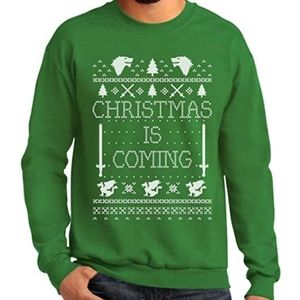 TStars "Christmas is Coming" green sweatshirt